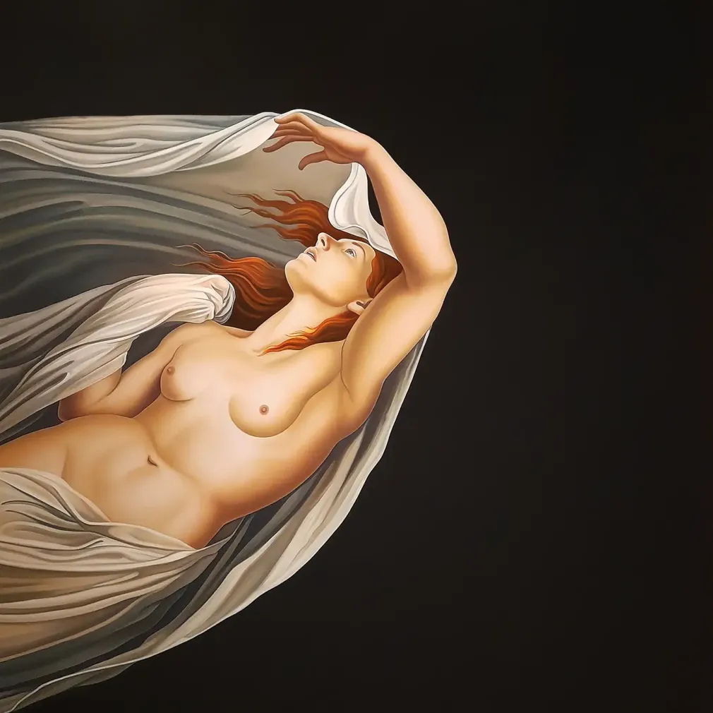 Джесси Мокрин — Лишь звук остается, 2025 (холст, масло)