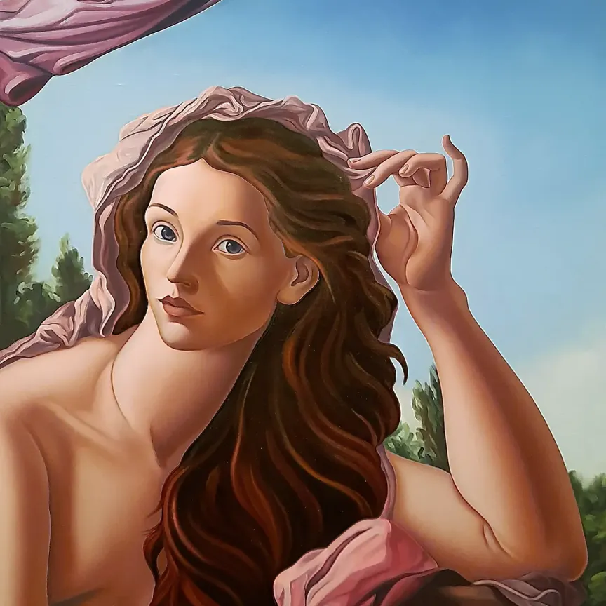 Джесси Мокрин — Свидетель, 2025 (холст, масло)