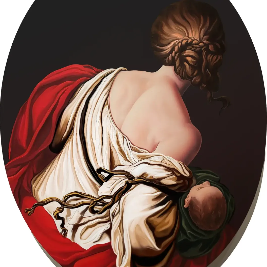 Джесси Мокрин — Слышен крик, 2025 (холст, масло)