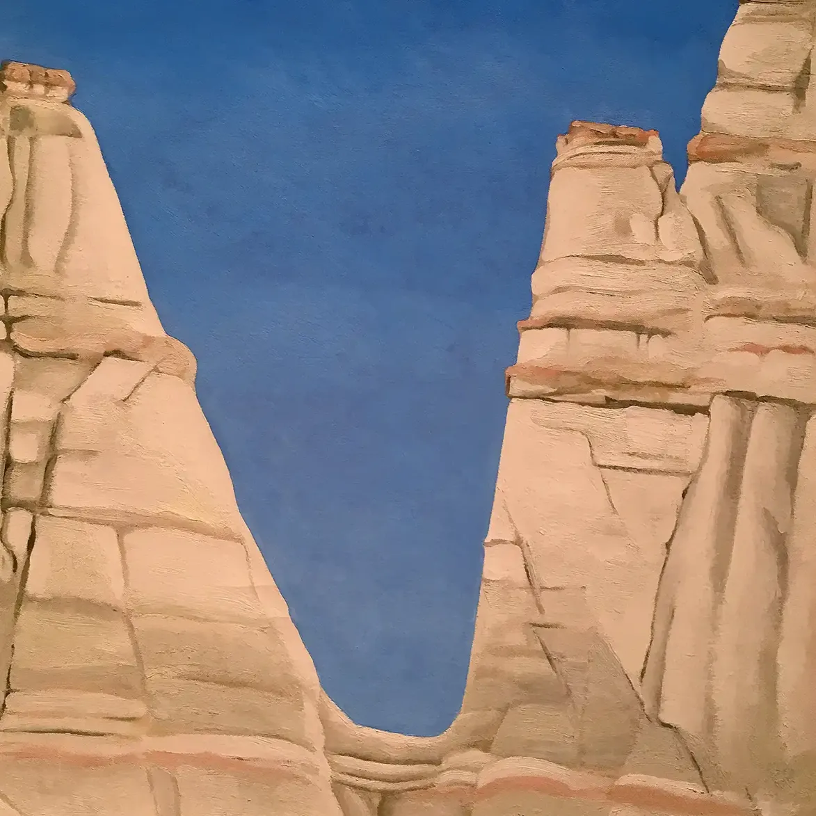 Джорджия О’Кифф — Дорога - Меса в тумане, 1961 (холст, масло)