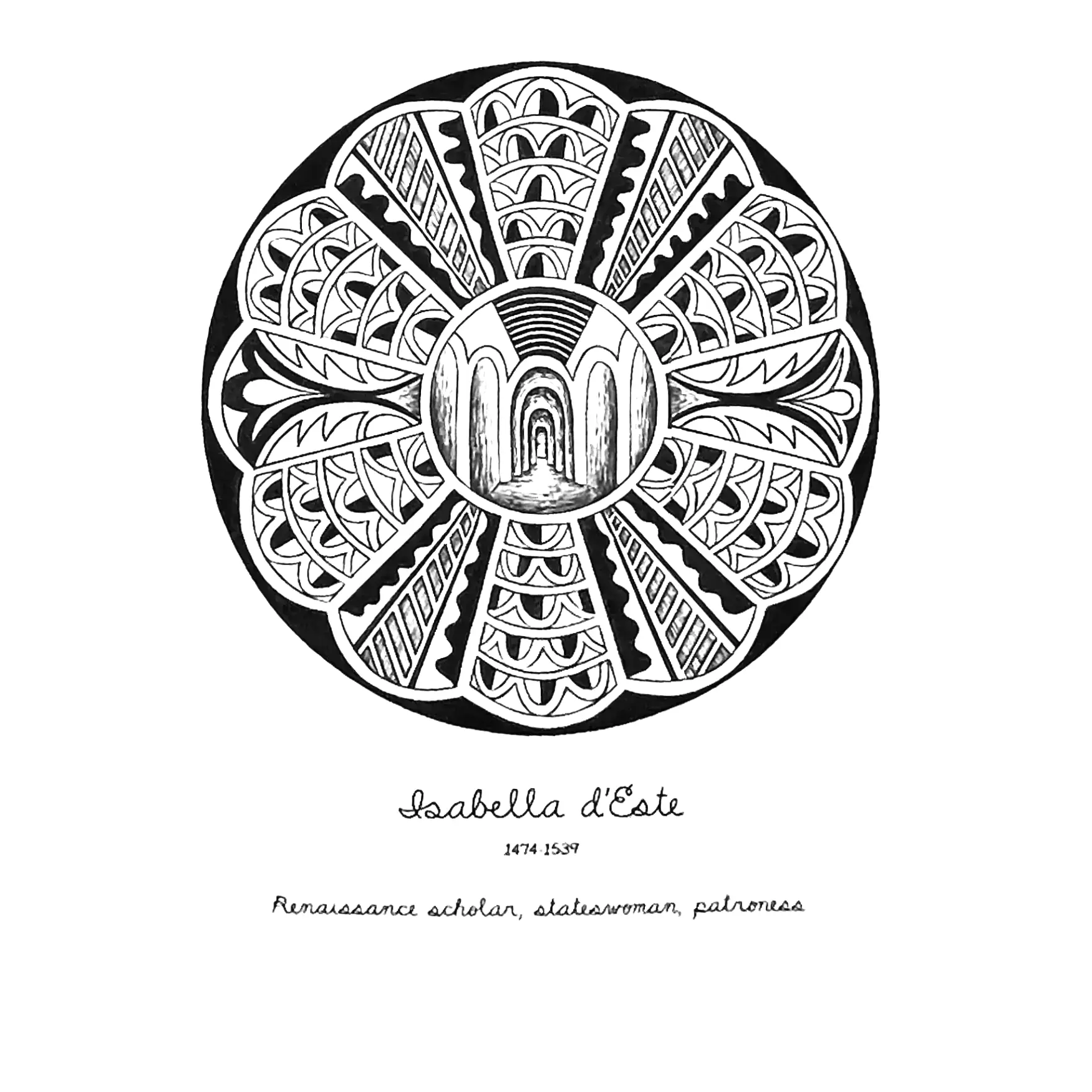 «The Dinner Party» (из серии: «Обед») 1974–1979(рисунок на бумаге_8)