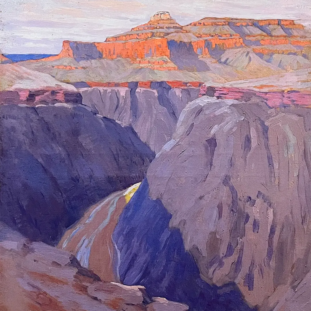 Артур Уэсли Доу — Разрушающая сила, около 1911–1913 (холст, масло)