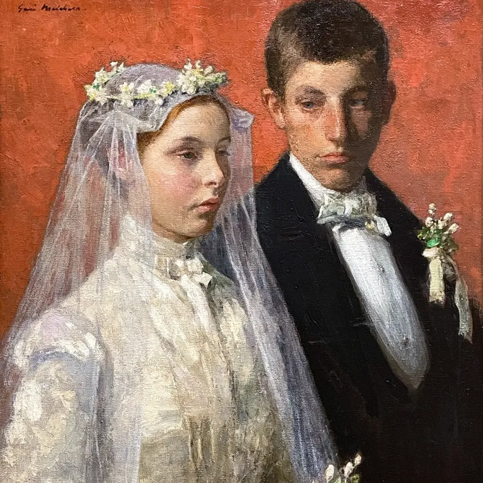 Гари Мелчерс — Свадьба, 1893 (холст, масло)