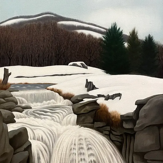 Джордж Олт — Горный ручей, 1945 (холст, масло)