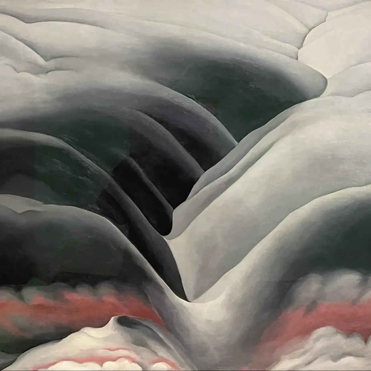 Джорджия О’Киф — Чёрное место I, 1945 (холст, масло)