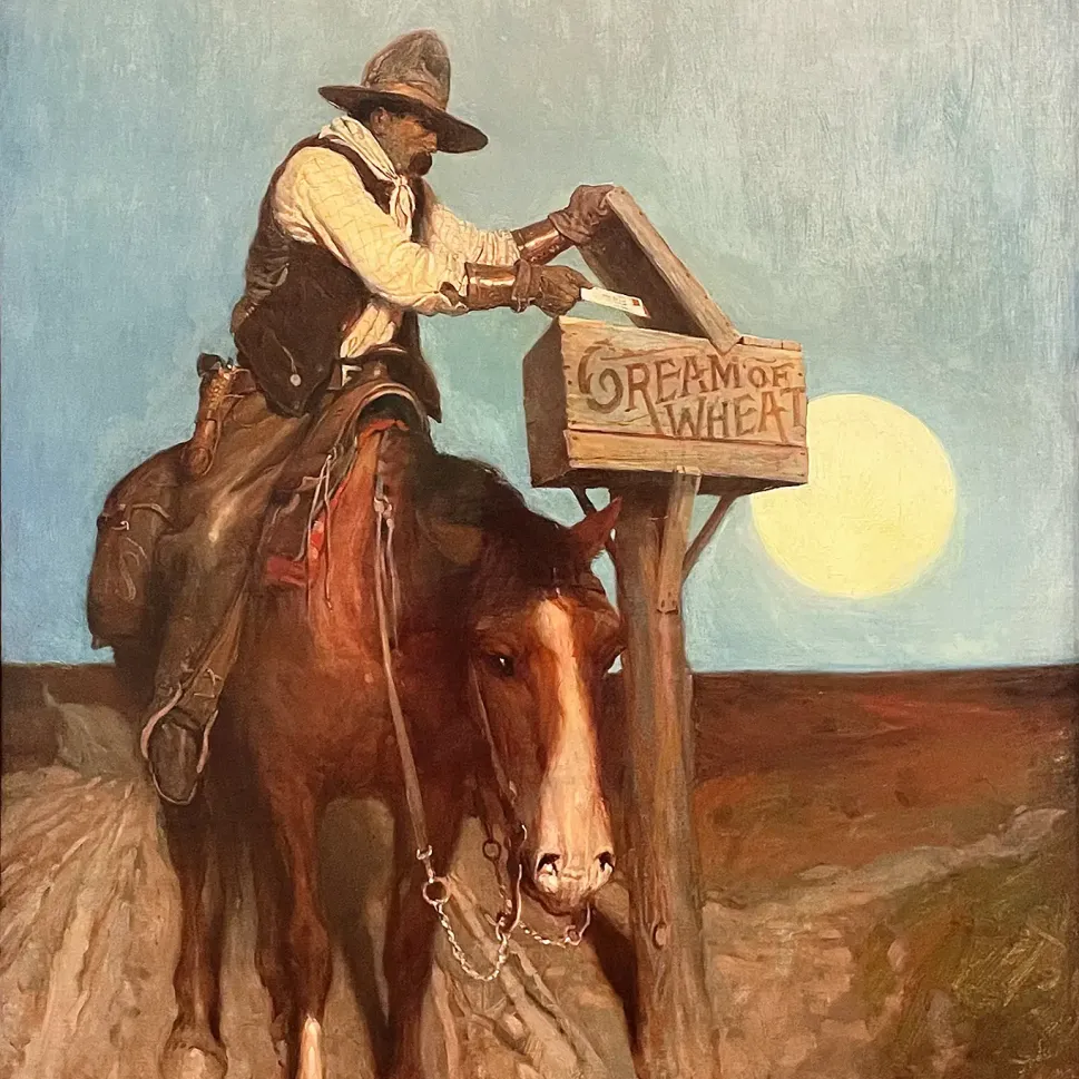 Ньюэлл Конверс Уайет — Сельская доставка, 1906 (холст, масло)