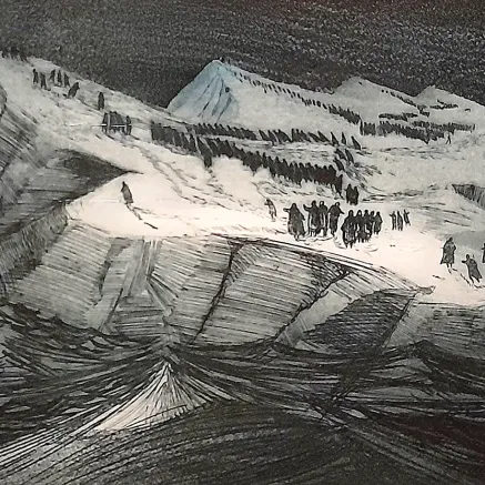 Дэвид Блэквуд — Погибщие тюленебои, 1963 (офорт на бумаге)