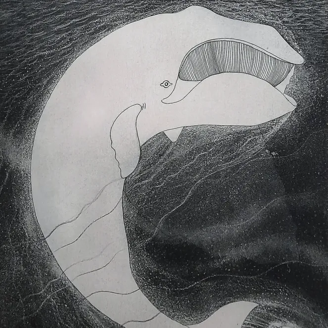 Дэвид Блэквуд —Великий мир Брайана и Мартина Уинсоров 2, 1982 (офорт, акватинта и сухая игла на бумаге)