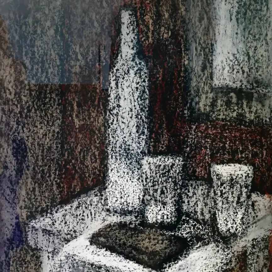 Екатерина Посецельская — Мужской разговор, 2012 (бумага, пастель)