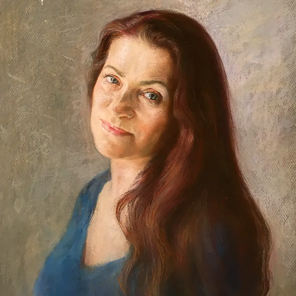 Елена Прудникова — Портрет Галины 2019 (бумага, пастель)