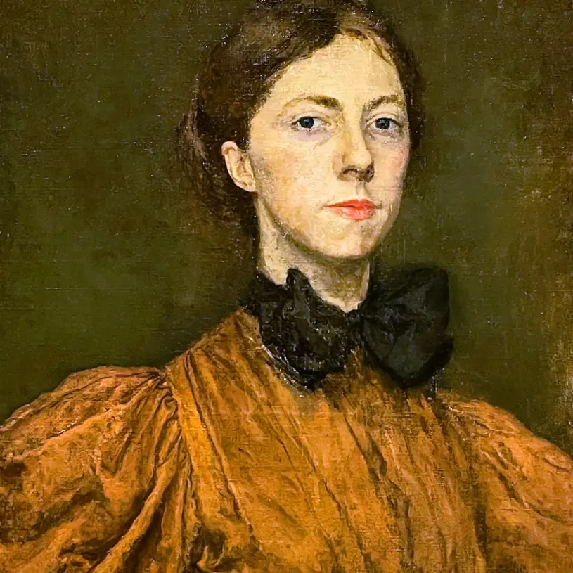 Гвен Джон — Автопортрет, около 1990 (холст, масло)