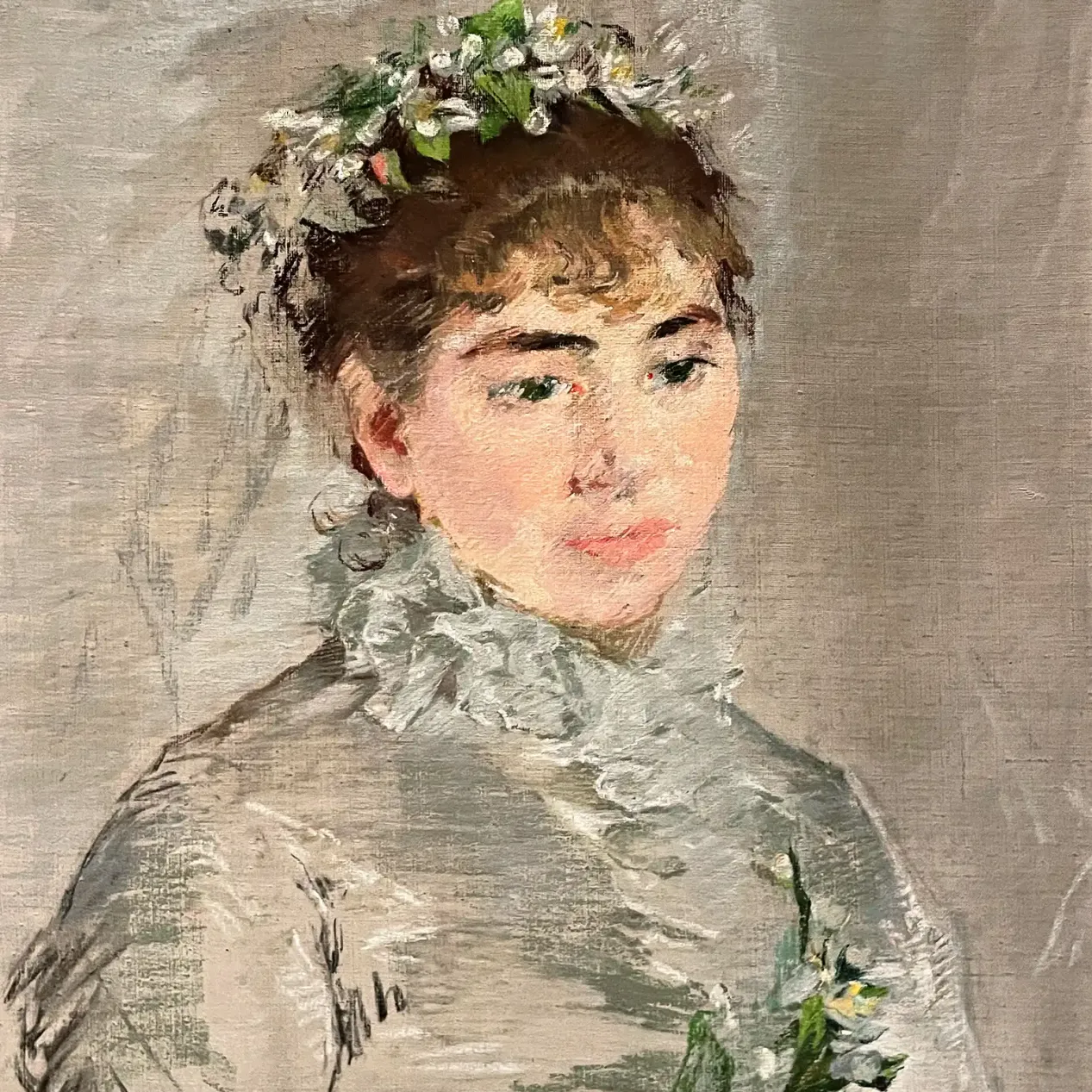 Ева Гонзалес — Невеста, 1879 (холст, пастель)