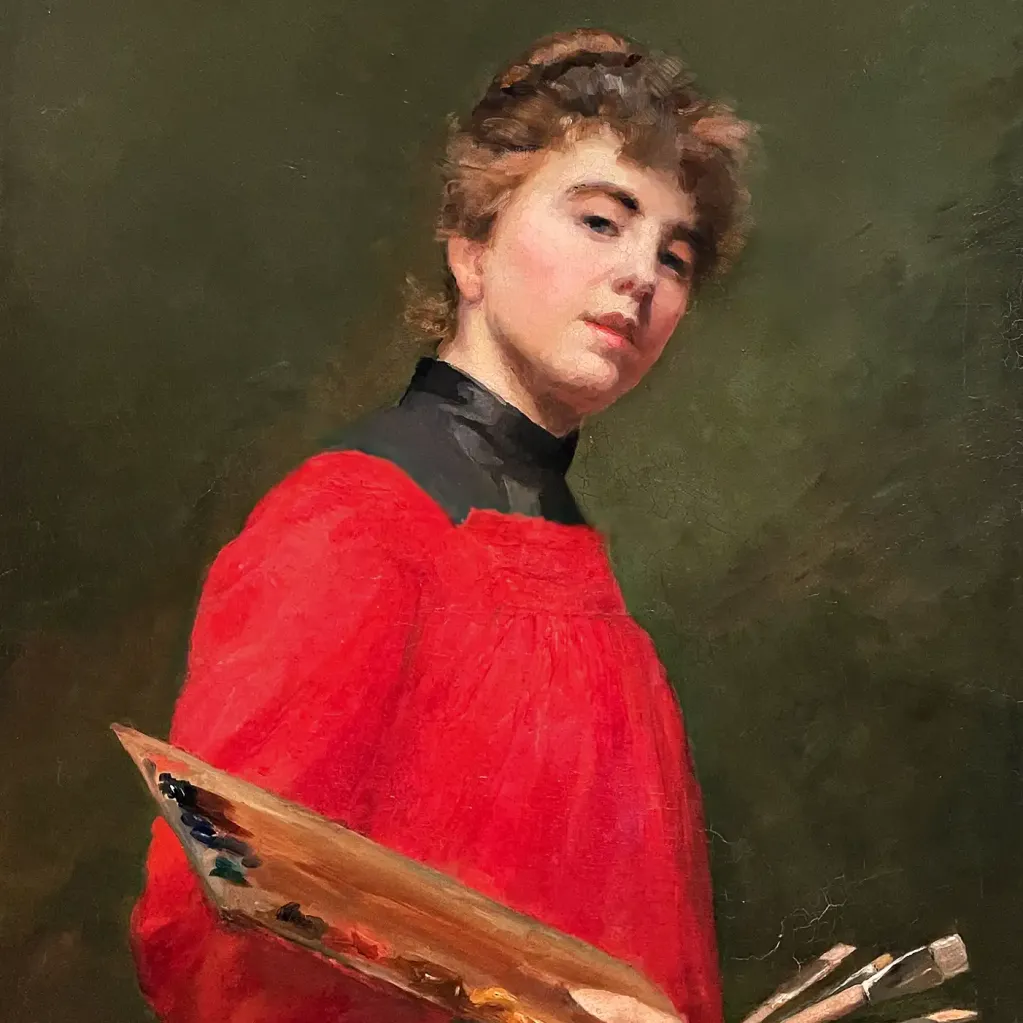 Милли Чилдерс — Автопортрет, 1889 (холст, масло)