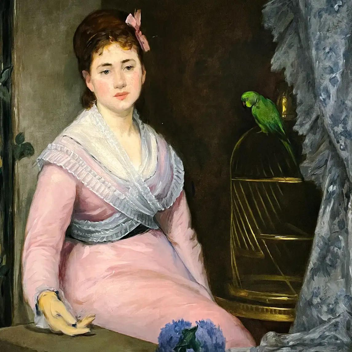 Эва Гонзалес — Лень, 1872 (холст, масло)