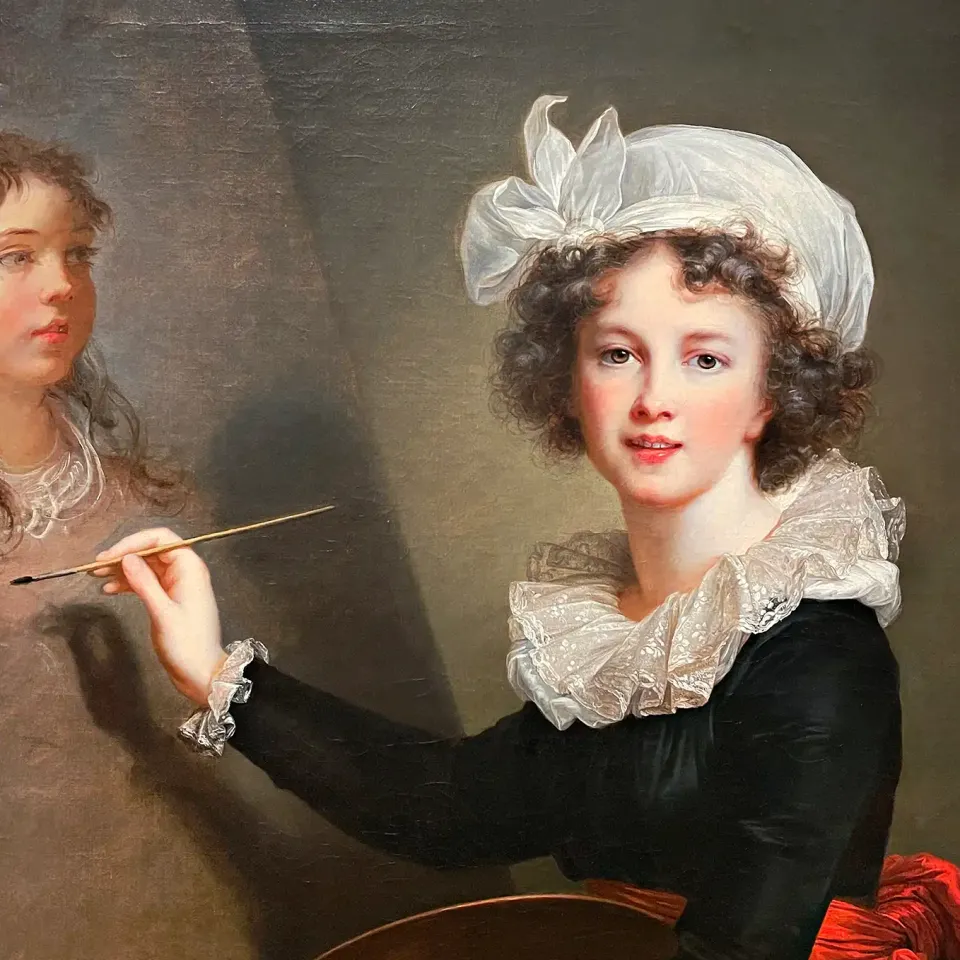 Элизабет Луиза Виже-Лебрен — Автопортрет, 1791 (холст, масло)