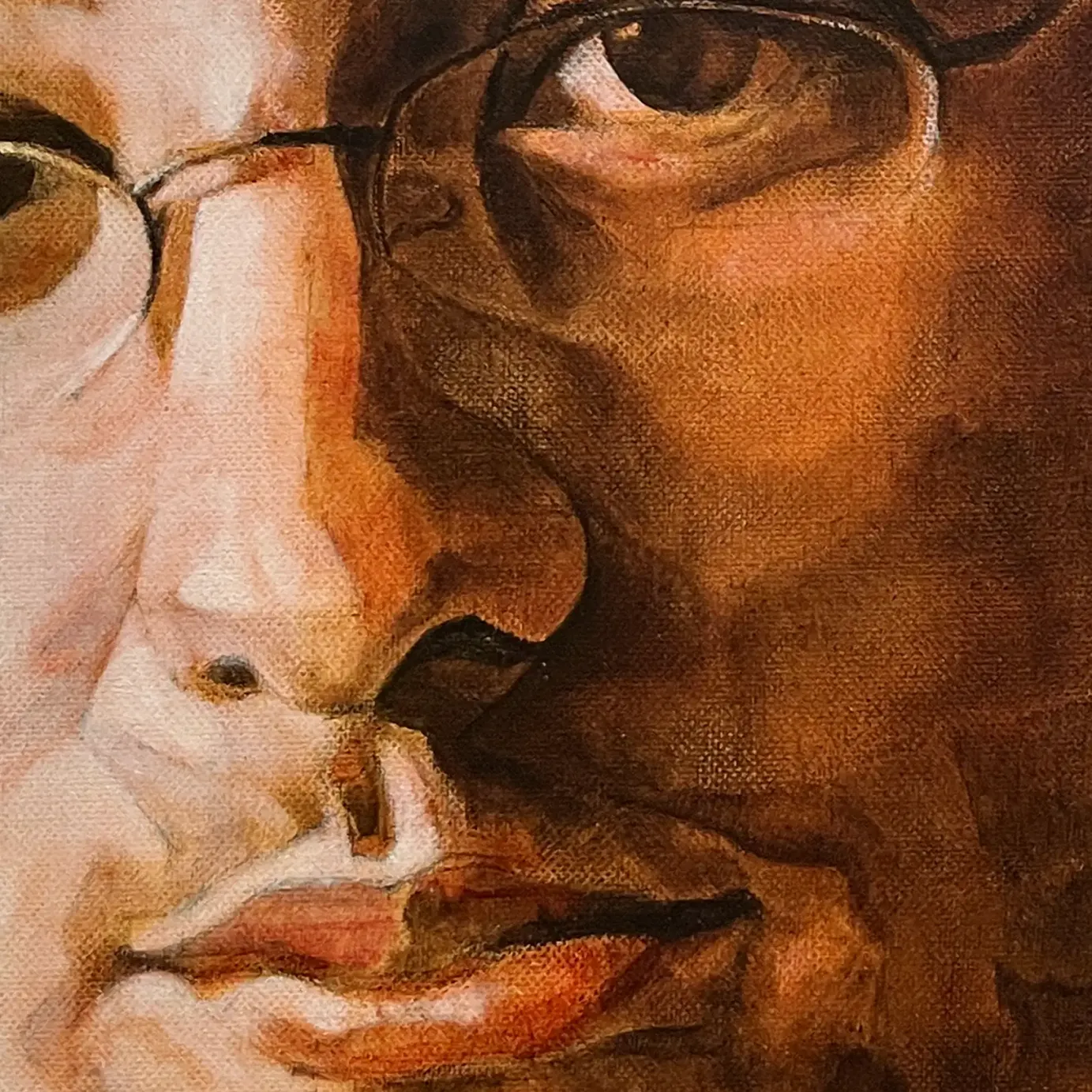 Йосси Марк — Лицо 1, 2005 (карандаш, масло на холсте, натянутом на деревянную основу)