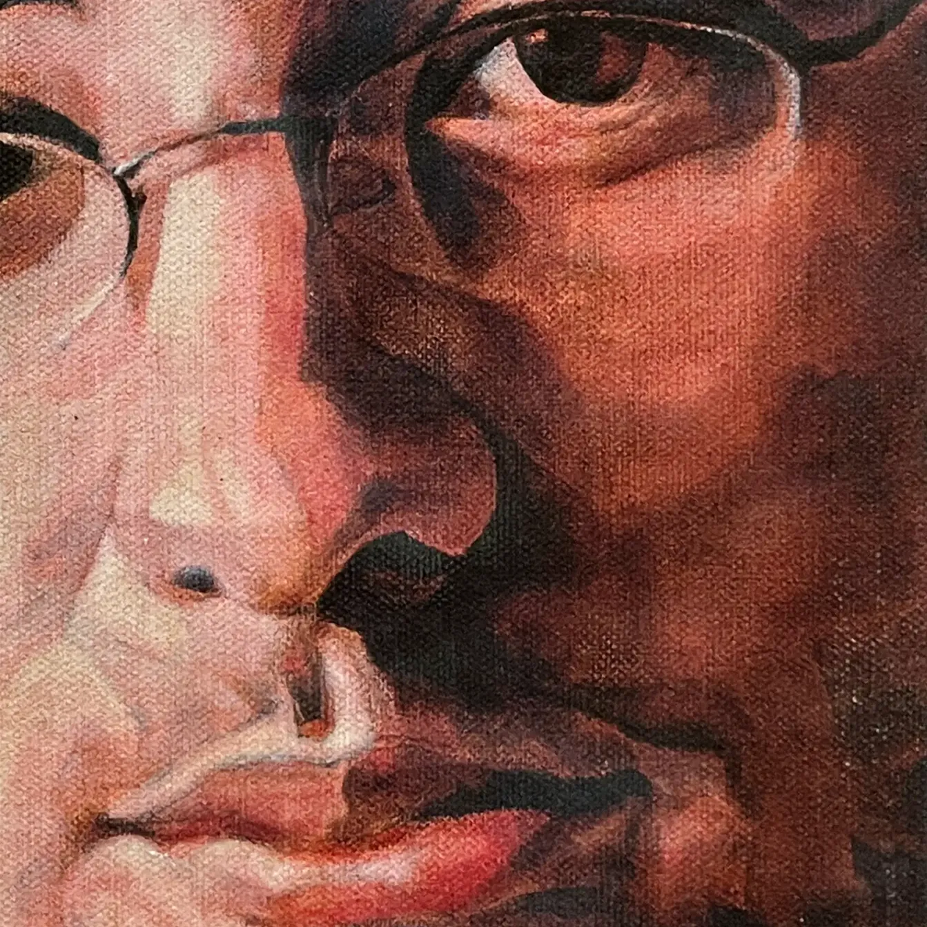 Йосси Марк — Лицо 2, 2005 (карандаш, масло на холсте, натянутом на деревянную основу)