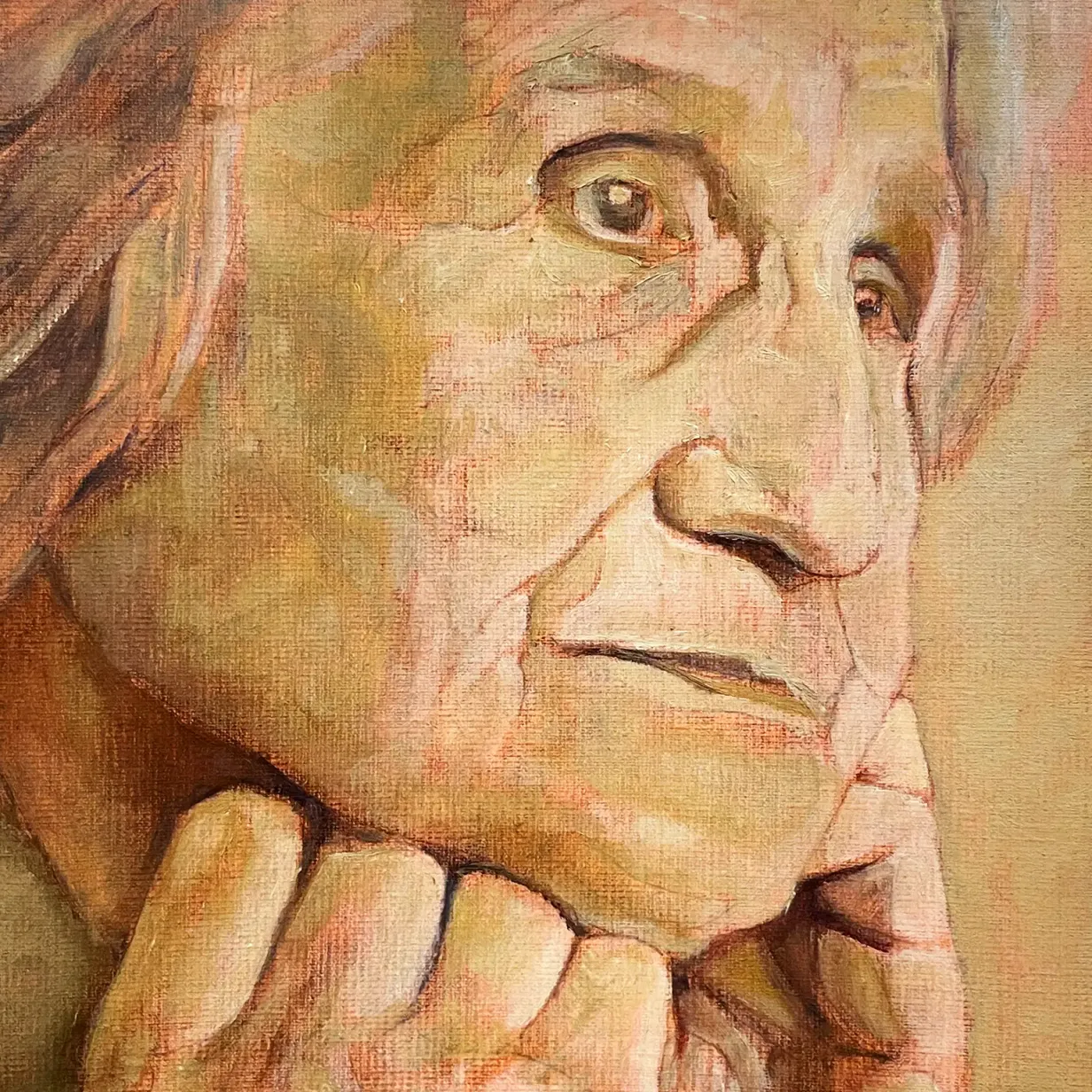 Йосси Марк — Размышление, 1976 (масло на холсте)