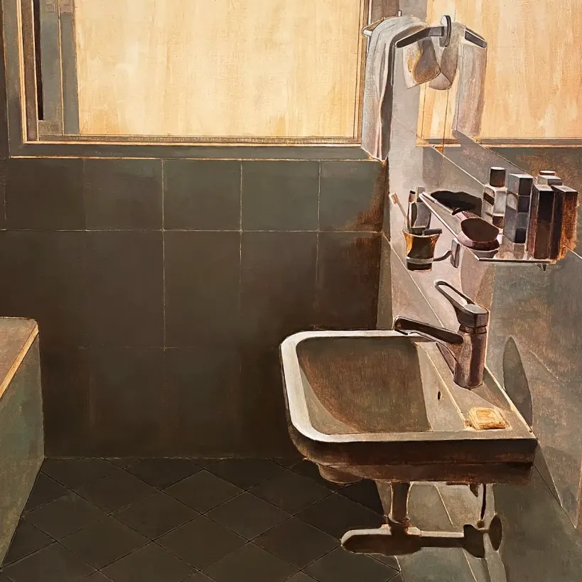 Йосси Марк — Рассвет, 1998-1999 (карандаш, акрил, масло, дерево)