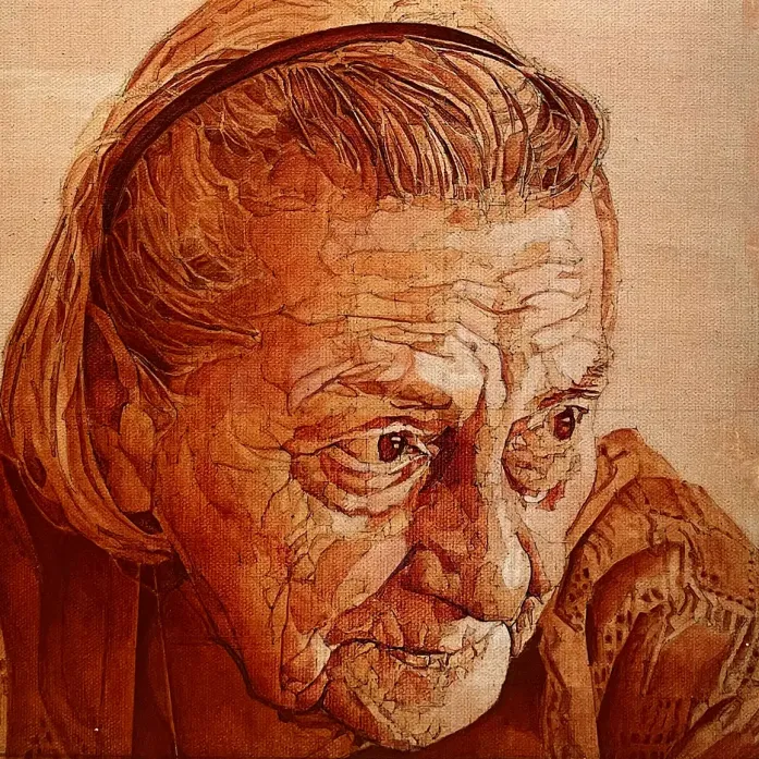 Йосси Марк — Фрагмент 3, 2022 (карандаш, масло и акрил по холсту, натянутом на деревянную основу)