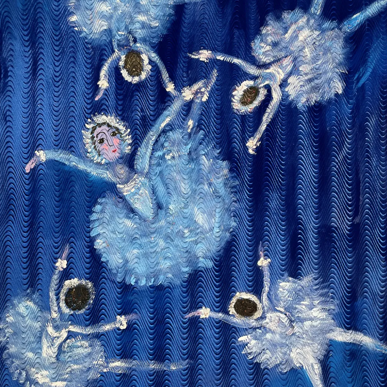 Катя Медведева — Без названия (балет), 2002 (холст, масло, блестки)