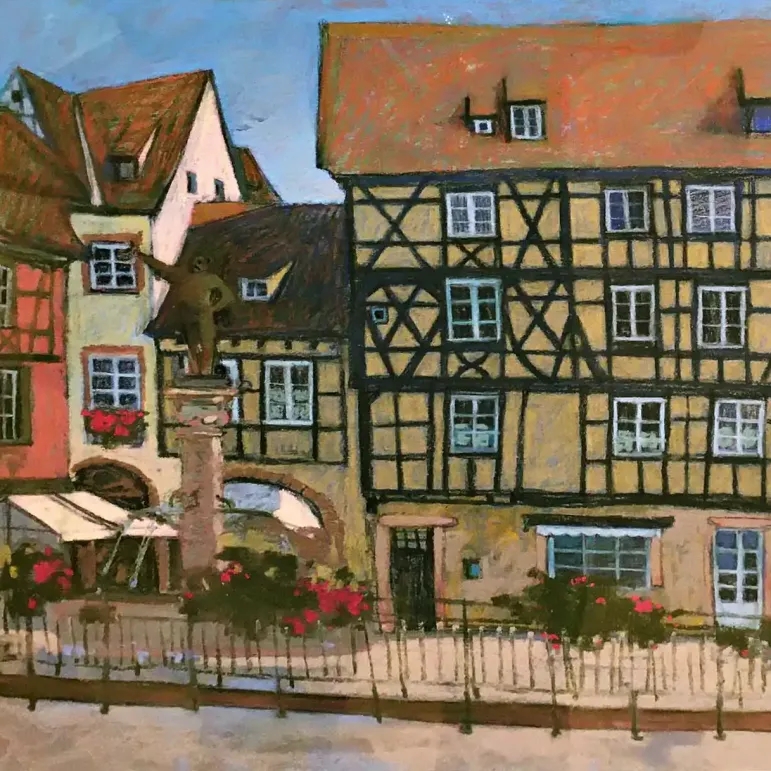 Анна Лапыгина — Кольмар. Осень, 2015 (бумага, пастель)