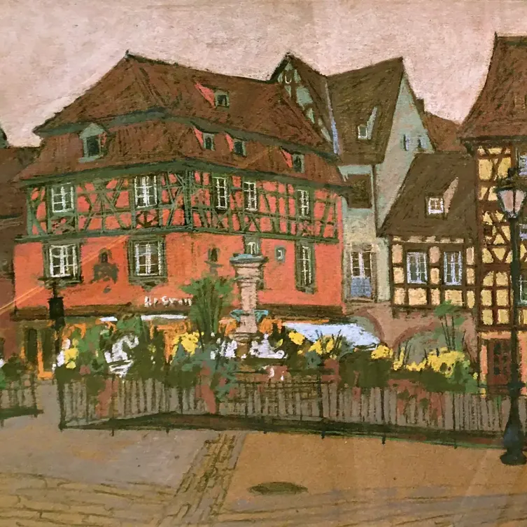 Анна Лапыгина — Кольмар. Франция 1, 2013 (бумага, пастель)