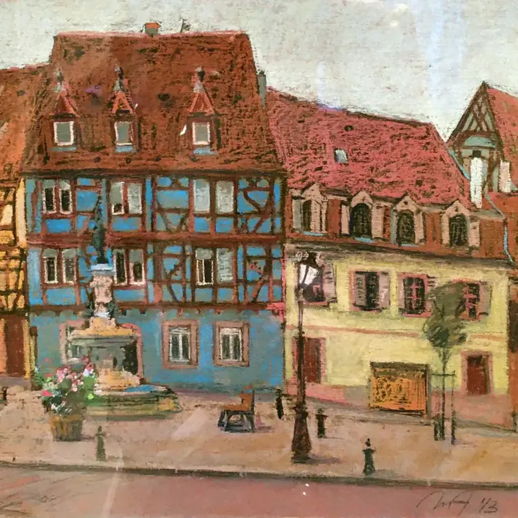 Анна Лапыгина — Кольмар. Франция 2, 2013 (бумага, пастель)