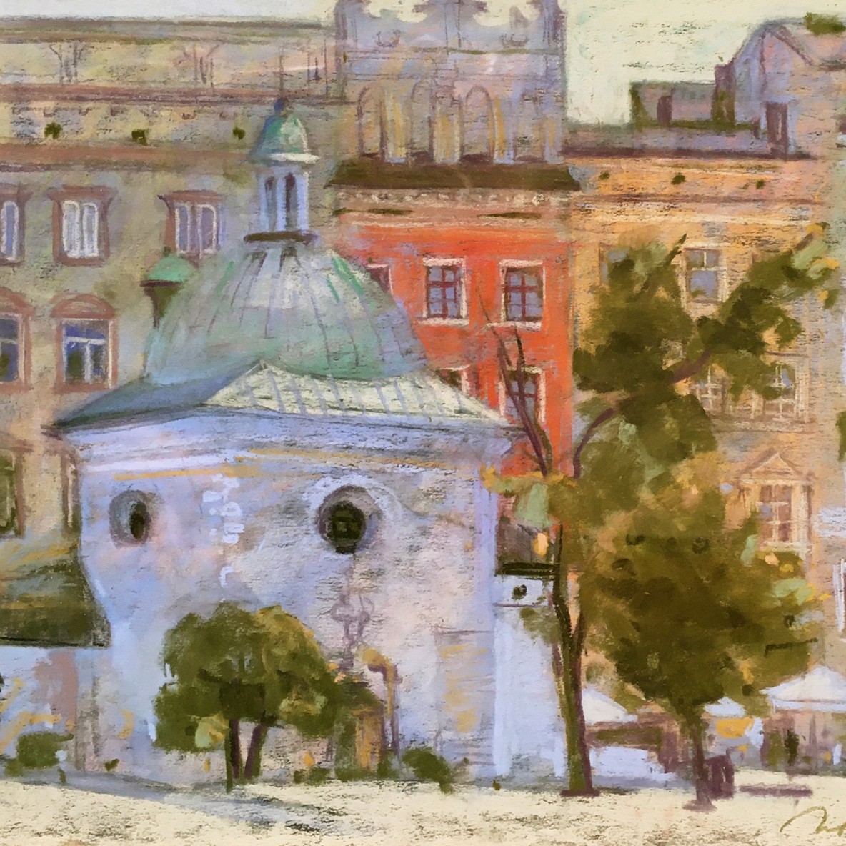 Анна Лапыгина — Краков 2, 2012 (бумага, пастель)