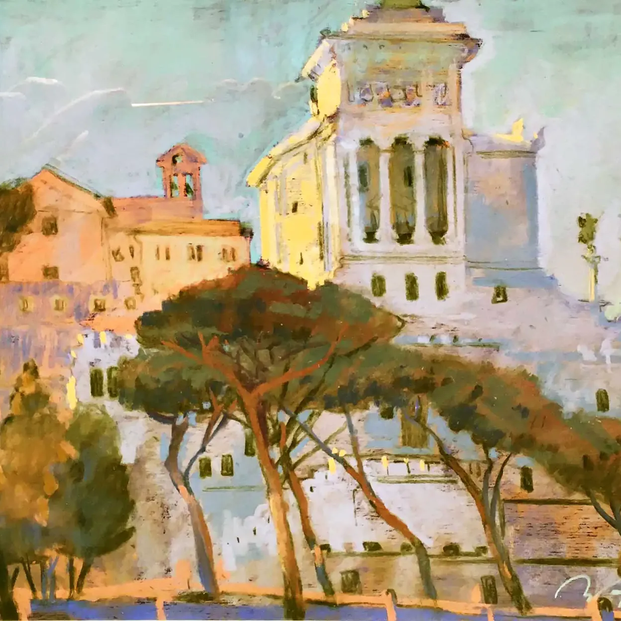 Анна Лапыгина — Рим 2, 2015 (бумага, пастель)