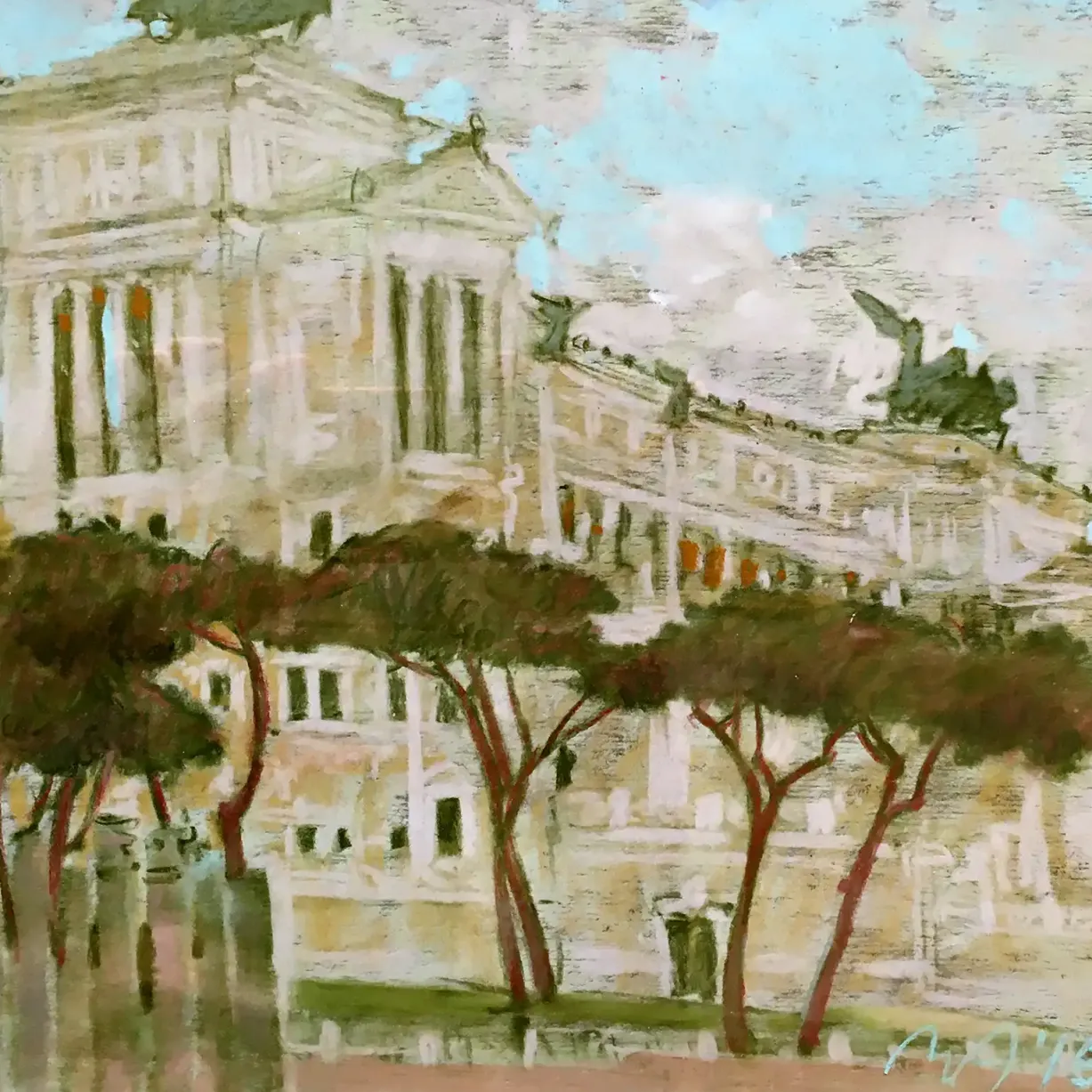 Анна Лапыгина — Рим 3, 2015 (бумага, пастель)