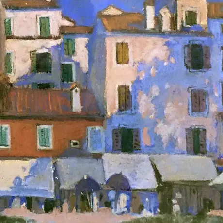 Анна Лапыгина — Ровинь. Хорватия, 2014 (бумага, пастель)