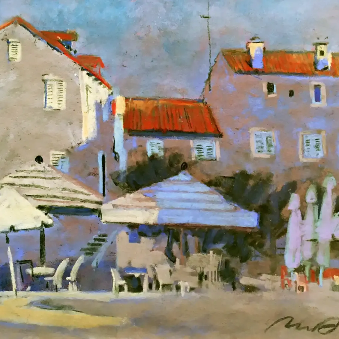 Анна Лапыгина — Хорватия. Дубровник 6, 2012 (бумага, пастель)