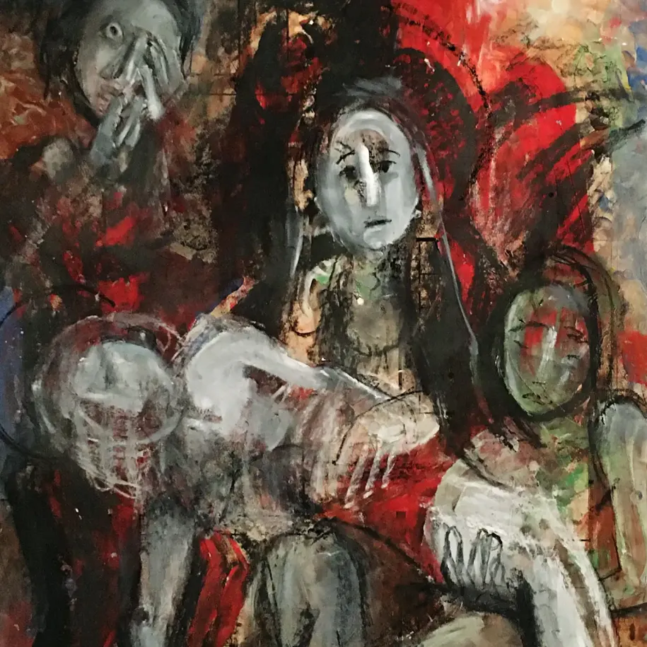 Левон Лазарев — Пьета (холст, масло)