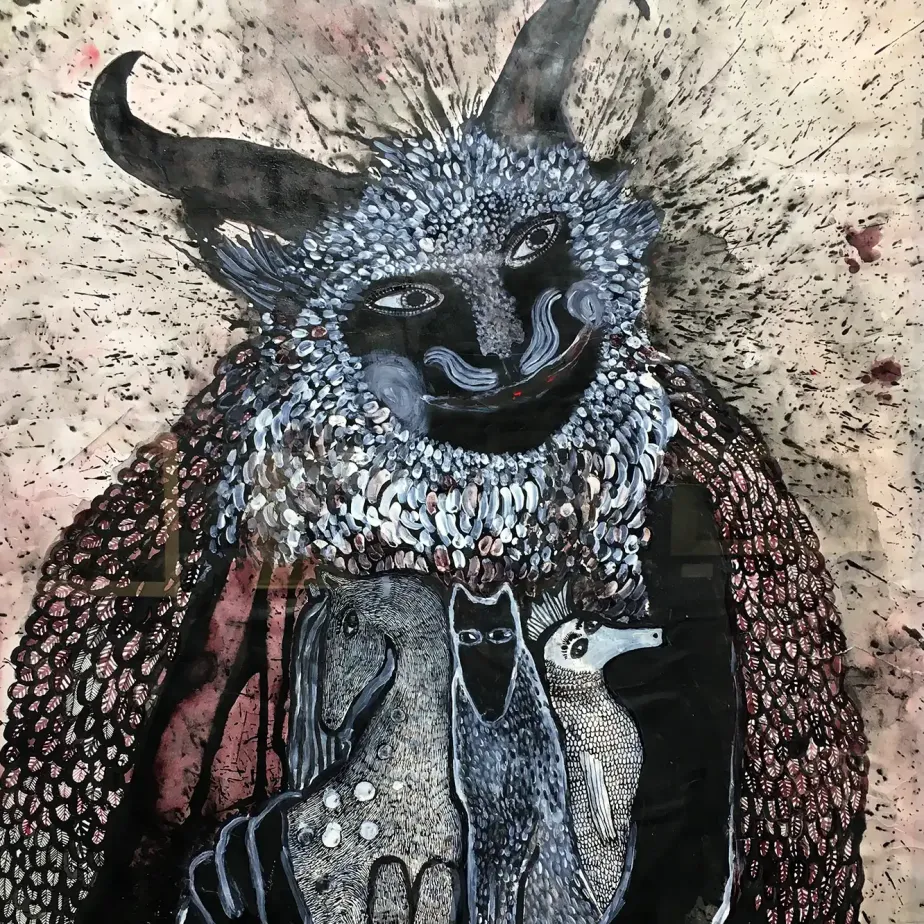 Лиза Лесных — (бумага, акварель, тушь)