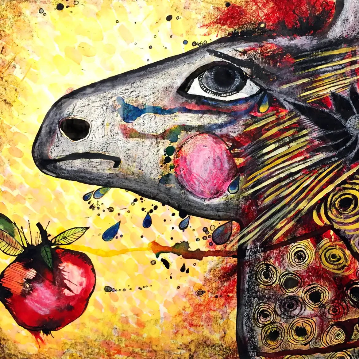 Лиза Лесных — (бумага, акрил, тушь_)