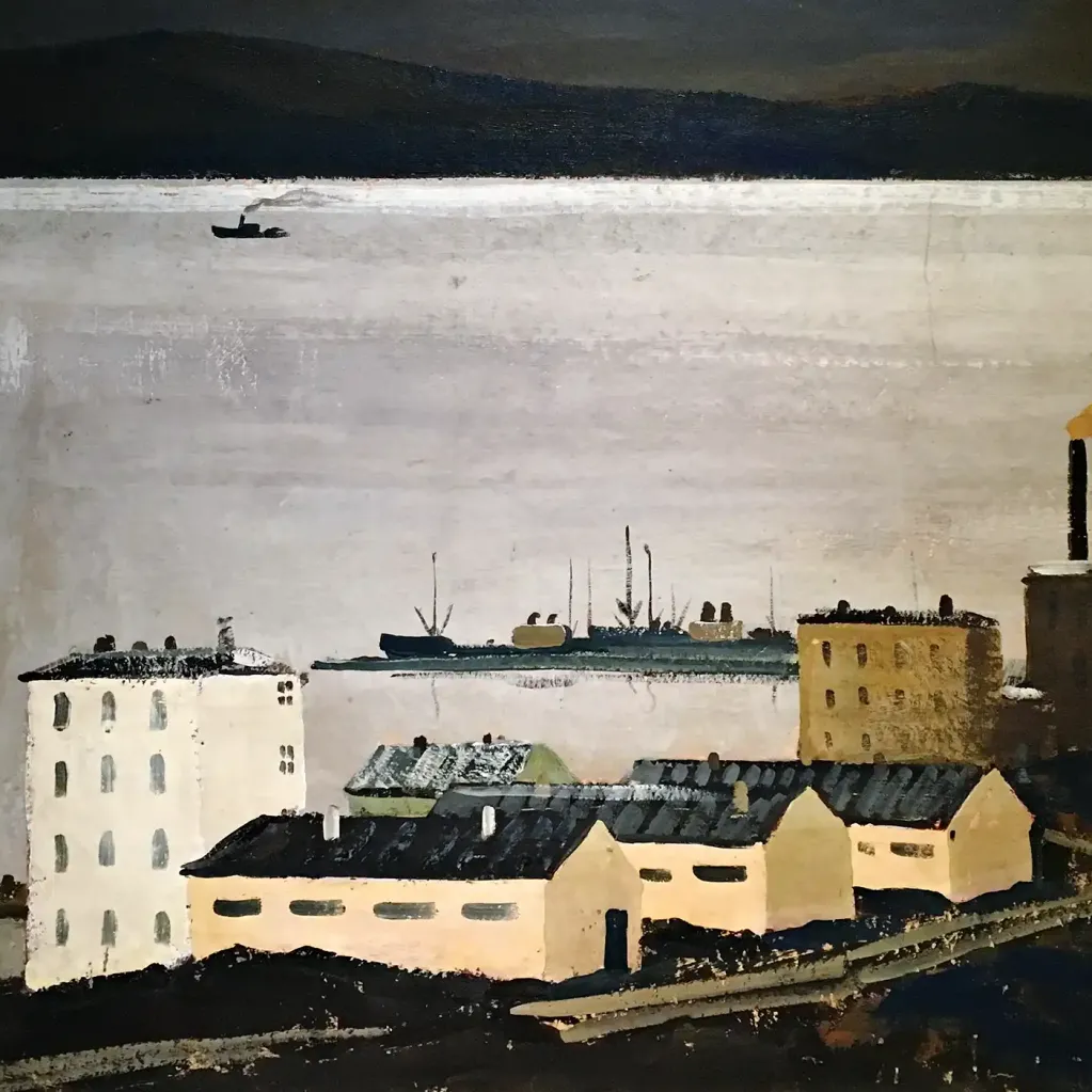 Михаил Звягин — Белая ночь, 1964 (картон, гуашь)