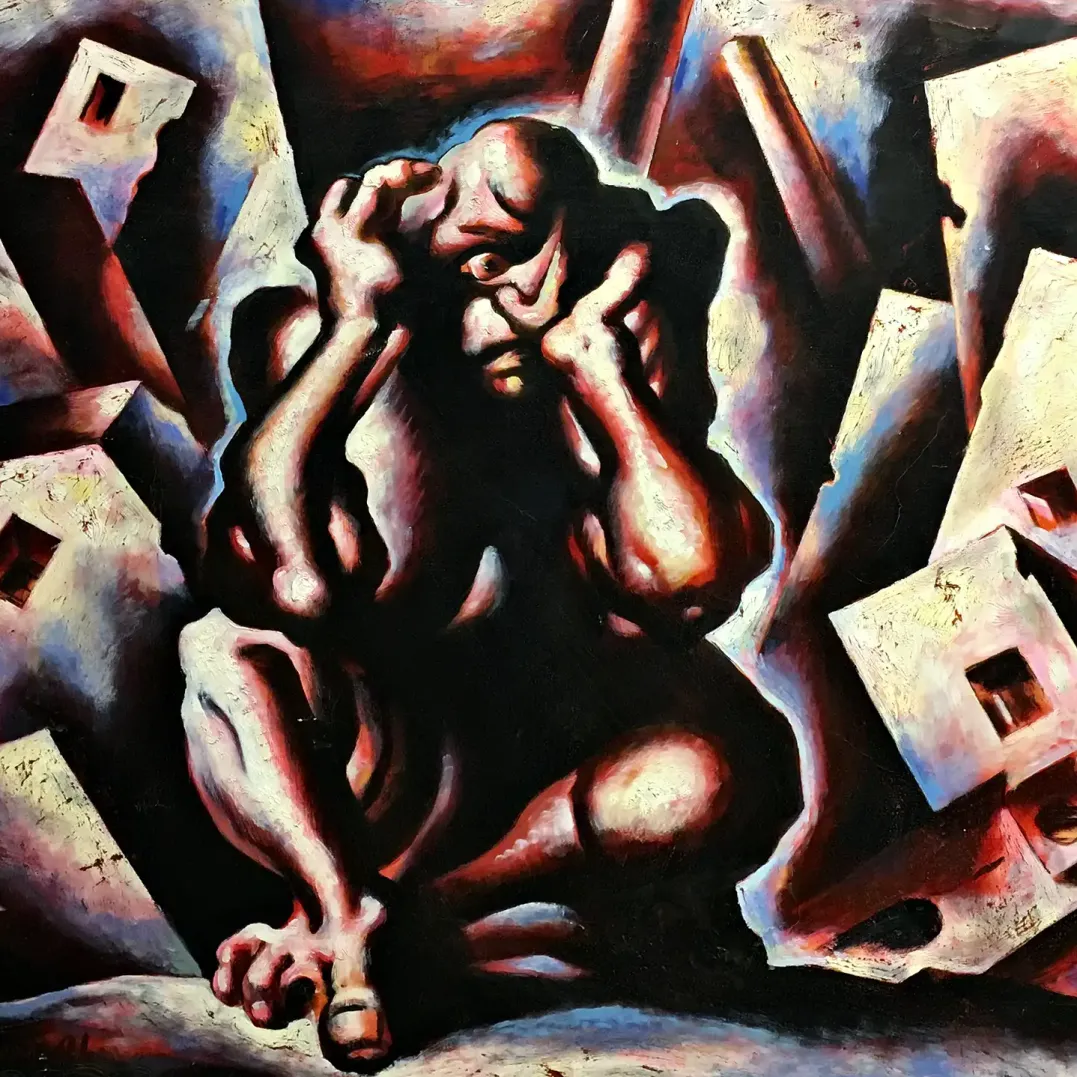 Михаил Звягин — Мыслитель, 1991 (холст, масло)