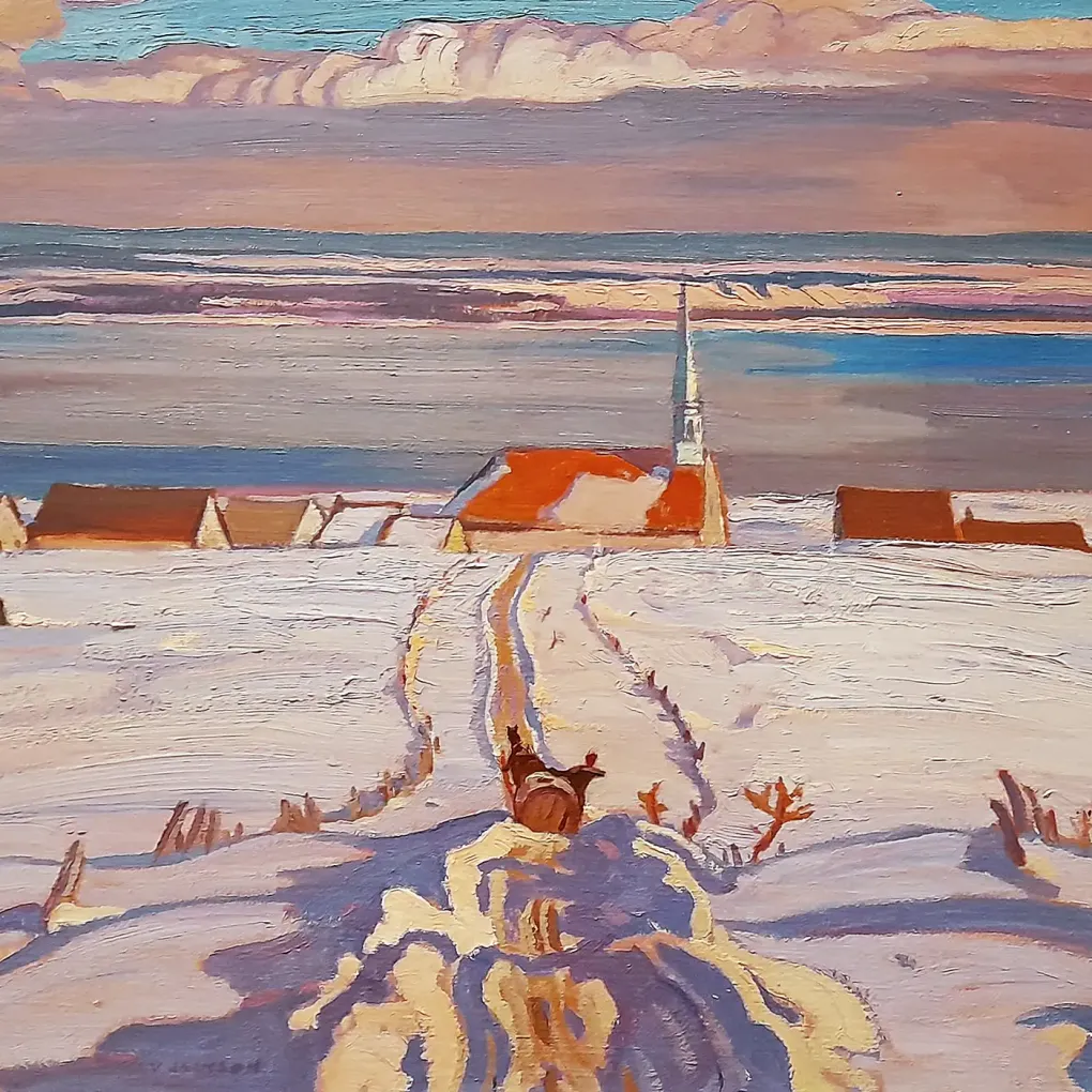 Александр Янг Джексон — Зима. Квебек, 1928 (холст, масло)