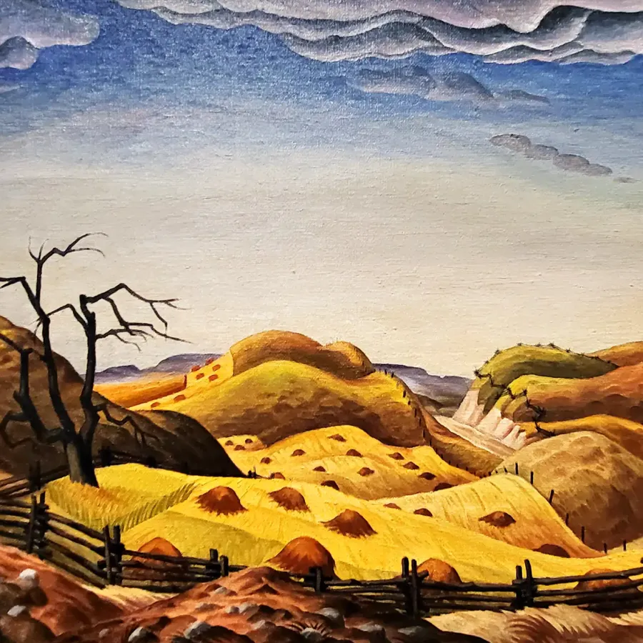 Карл Шефер — Летняя жатва, Хановер, 1935 (холст, масло)