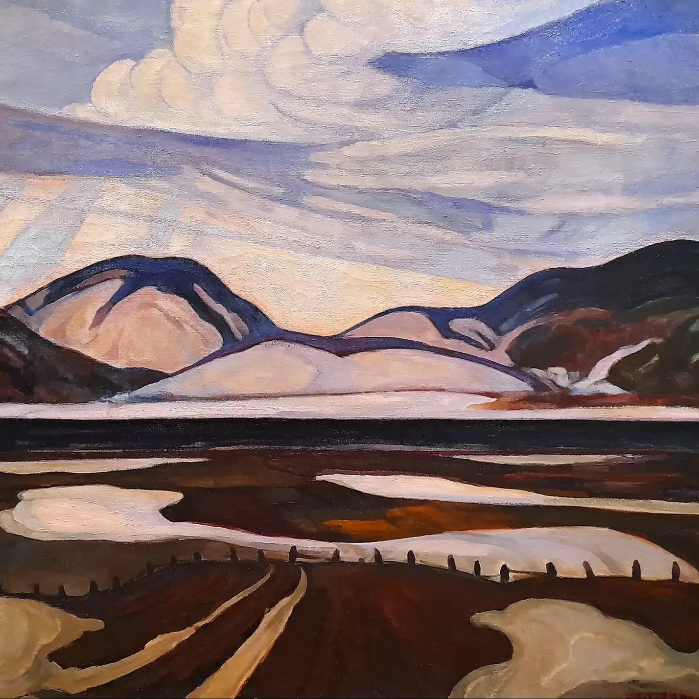 Мейбл Мэй — таяние снега, 1925 (холст, масло)