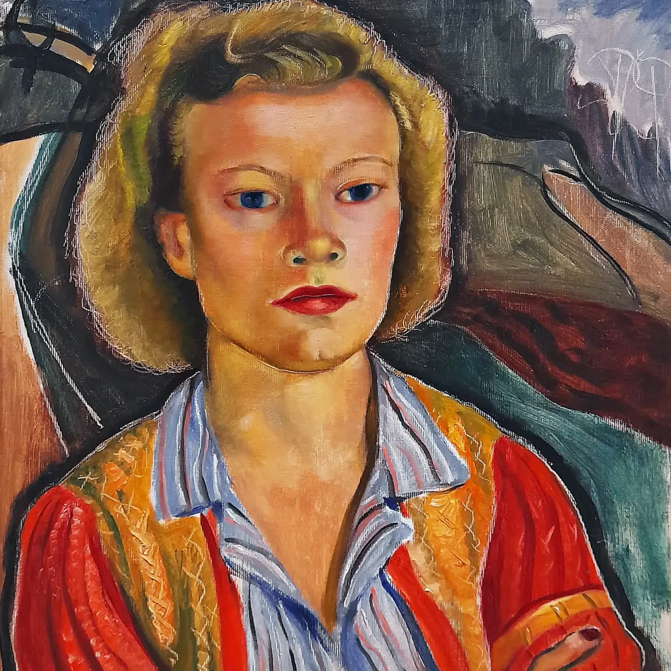 Пруденс Хьюард — Дочь фермера, 1945 (холст, масло)