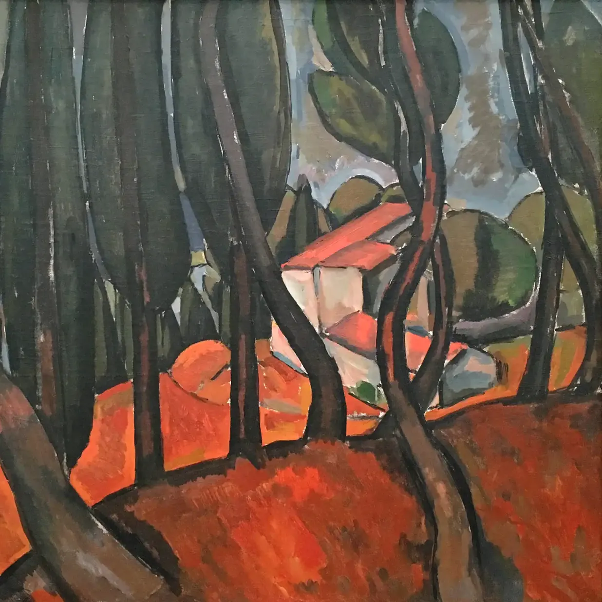 Андре Дерен — Лес в Мартиге, 1908-1909 (холст, масло)