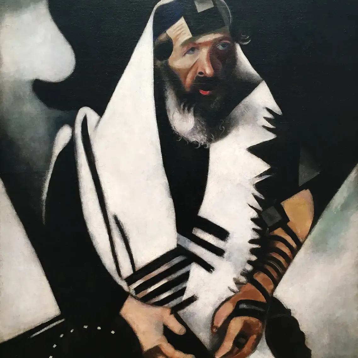 Марк Шагал — Молящийся еврей, 1923 (холст, масло)
