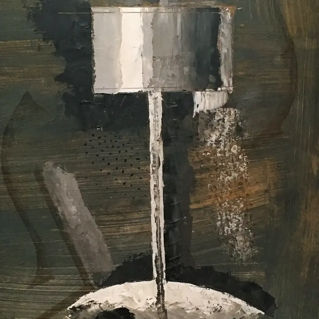 Мэн Рэй — Перколятор, 1917 (масло, доска)