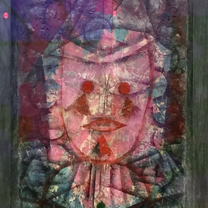 Пауль Клее — Азиатский бог, 1924 (панель, масло, штукатурка)