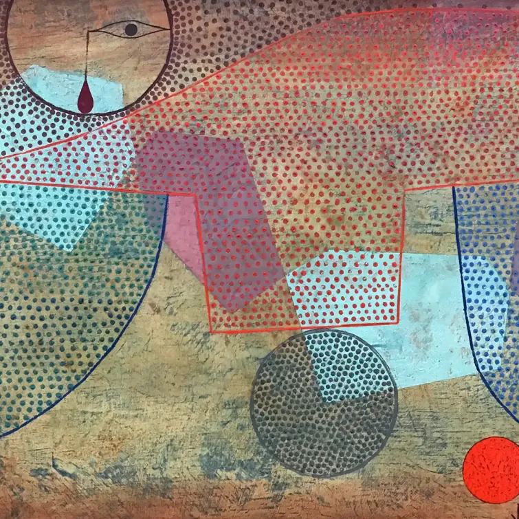 Пауль Клее — Закат, 1930 (холст, масло)