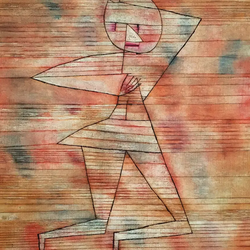 Пауль Клее — Убегающий призрак, 1929 (холст, масло)