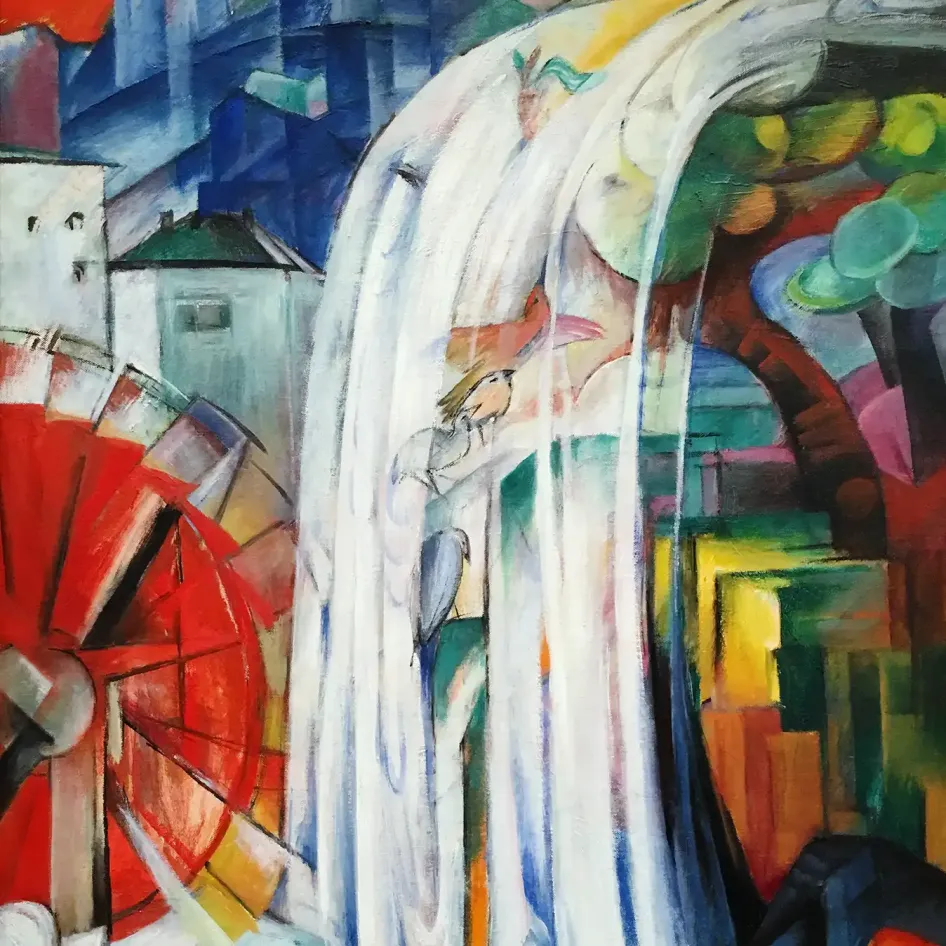 Франц Марк — Заколдованная мельница, 1913 (холст, масло)