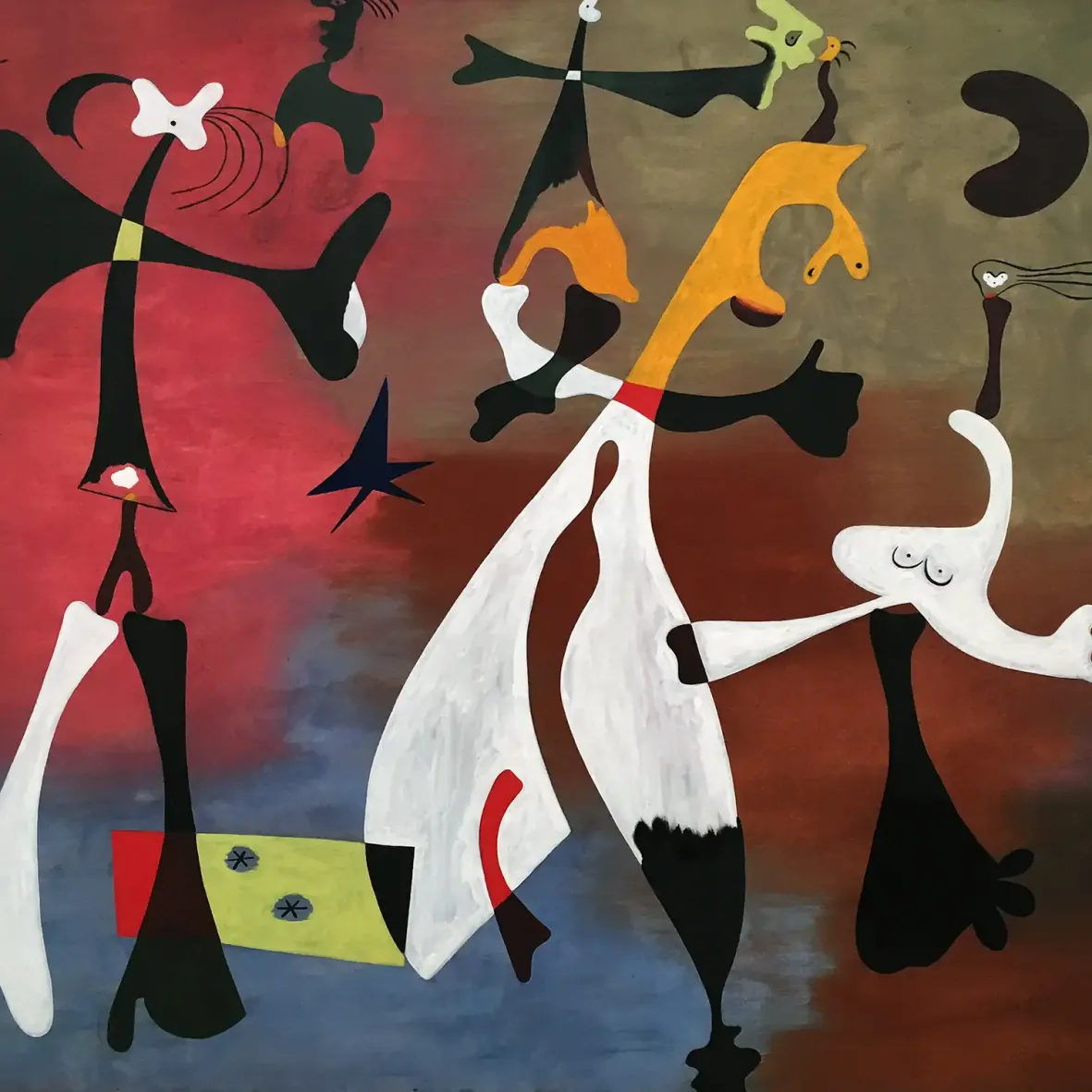 Хуан Миро — Персонажи со звездой, 1933 (холст, масло) copy